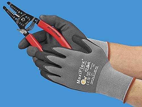 Maxiflex 34-874 Ultimate Nitrile Grip Work Gloves, Large, 3 Pair 1 Large (Pack of 3)