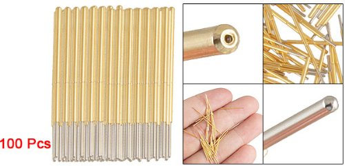 uxcell 100 Pcs Spherical Radius Tip Spring Test Probes Pin