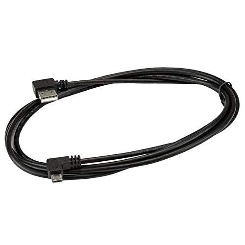 StarTech.com 2m 6 ft Micro-USB Cable with Right-Angled Connectors - M/M - USB A to Micro B Cable - 6ft Right Angle Micro USB Cable (USB2AUB2RA2M),Black 6 ft / 2m