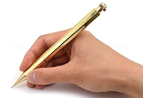 Kaweko Pencil Special Mechanical Pencil 0.5 Brass, with Eraser