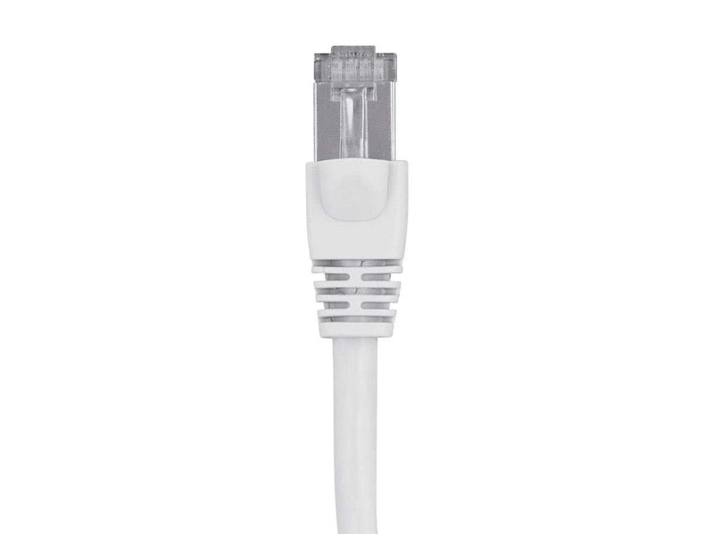 Monoprice A0245/B0082/C0082/D0082 Cat6A Ethernet Patch Cable - Network Internet Cord - RJ45, 550Mhz, STP, Pure Bare Copper Wire, 10G, 26AWG, 14ft, White