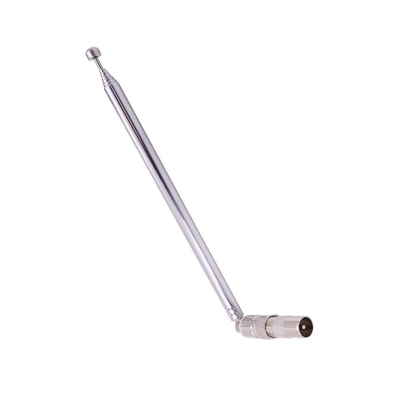 Fancasee FM Antenna Telescopic 75 Ohm Screw F Male Plug Antenna with PAL BNC 3.5mm Jack Connector Adapter FM Radio Antenna for AV Stereo Receiver Home Theater Amplifier System Indoor Outdoor