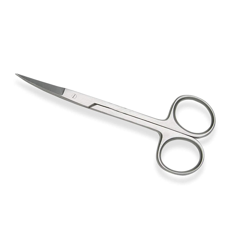 Iris Micro Dissecting Dental Lab Sharp Scissors, 4.5" (11.43cm) Fine Point Curved, Stainless Steel