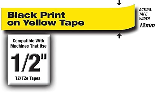 BRTTZEFX631 - TZe Flexible Tape Cartridge for P-Touch Labelers Yellow