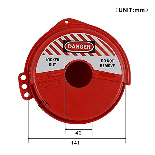 Rotating Gate Valve Lockout (for 2''-5'' Valve Handle Diameters) For 2''-5'' Valve Handle Diameters