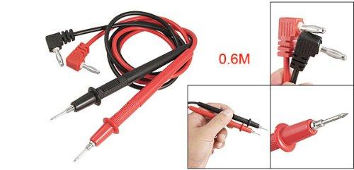 Uxcell a11080100ux0145 Dmiotech Banana Plug Multimeter Probe Test Lead Cable, 0.6M Pair, 1000V Metal