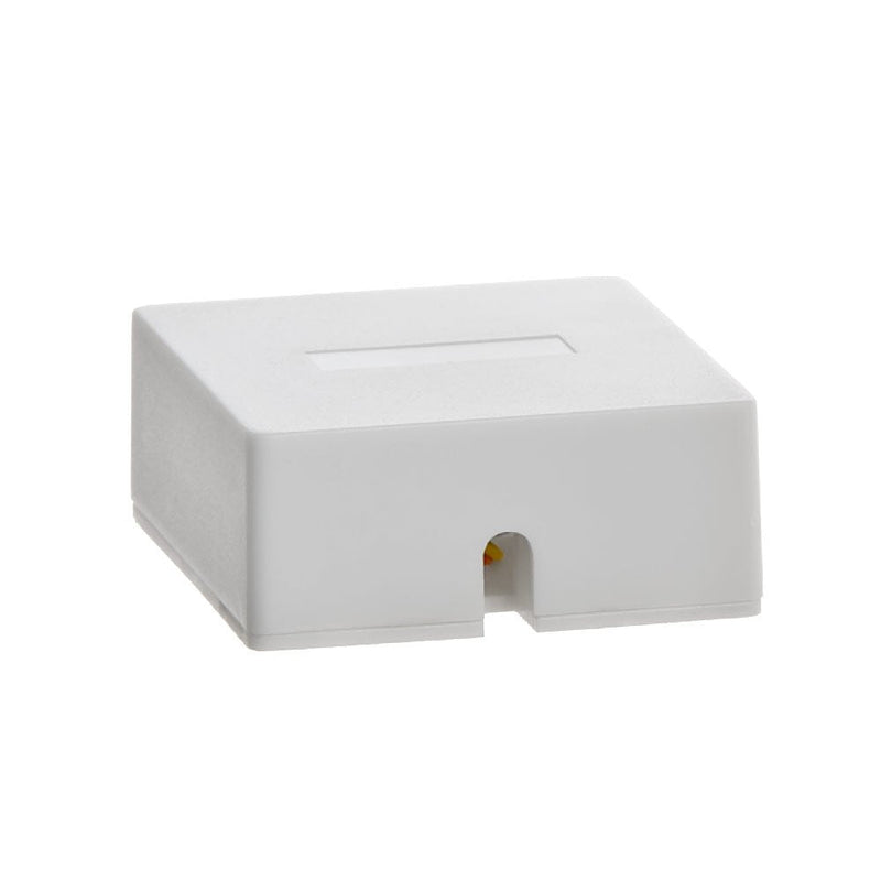 Cmple - Phone Surface Mount Box 6P4C-1port-WHITE Single