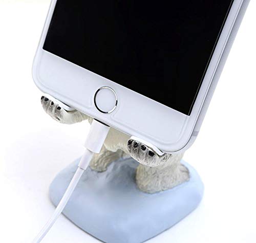 Cute Polar Bear Animals Cell Phone Stand for Desk Smartphone Mobile Phone Holder for iPhone Android Smartphone Holder Desk Decorations