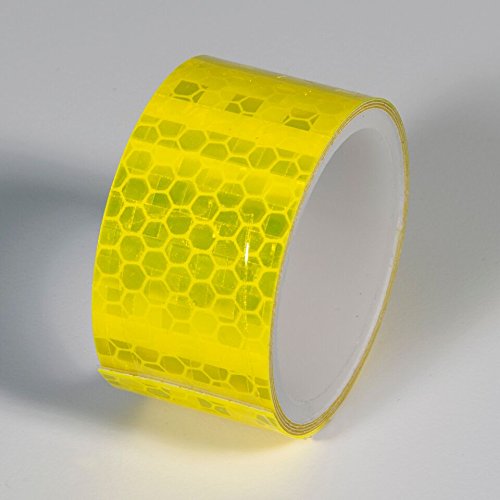 Life Safe: Road Smart Super Brite Fluorescent Reflective Tape, 1" x 24", Lime