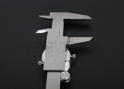Accusize Industrial Tools 0-6 inch by 0.001 inch Precision Dial Caliper, Stainless Steel, in Fitted Box, P920-S216 0-6"