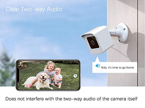 PEF Mount for All-New Wyze Cam V3 ONLY, Weatherproof Protective Cover and 360 Degree Adjustable Wall Mount Solid Housing for Wyze V3 Outdoor Indoor Smart Home Camera System (White, 1 Pack) White