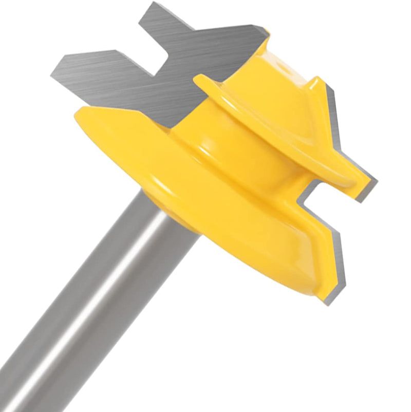 APlus Glue Cutter Miter Glue Cutter Router Bit 45 Degree Lock Miter Router Bit Woodworking Cutter Cutting Tool for Engraving Machine Trimming Machine (Shaft 8mm Shaft 8mm