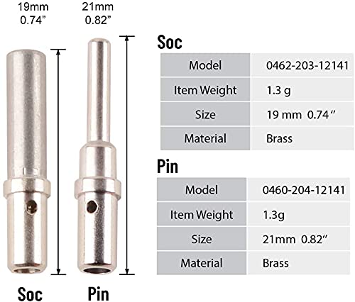 JRready ST6245 DTP 4 Pin Connector Kit Gray Waterproof Electrical Wire Connector with Size 12 Solid Contact,2 Sets