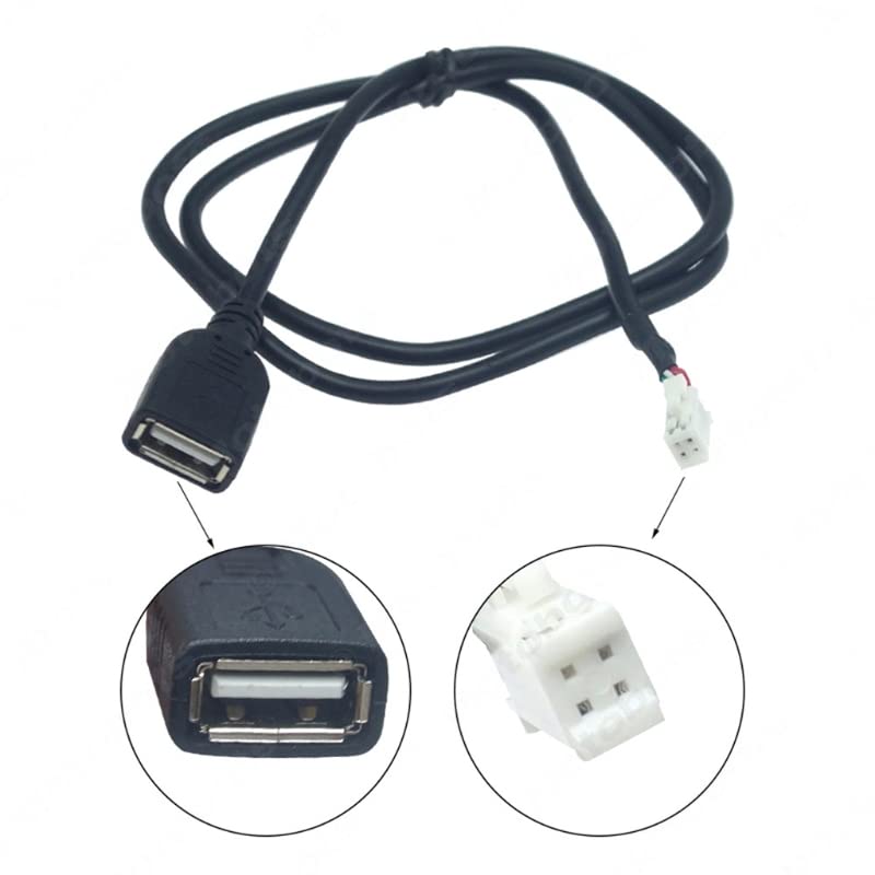 Strpump Android Car Radio Stereo 4PIN USB 6PIN USB (2 USBs Total) Harness Adapter Connector Plug Set for Aftermarket Android Radio GPS Head Unit with 16pin Power Socket 2USB Ports