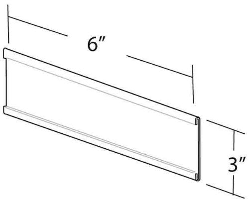 Azar Displays 199610 6-Inch Width by 3-Inch Height Adhesive Back Nameplate, 10-Pack