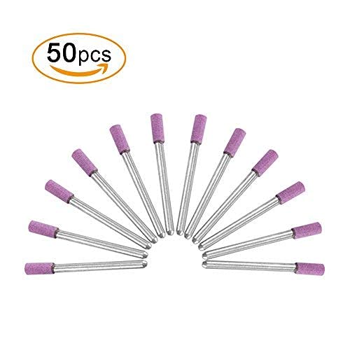 50pcs Sharpening Grinding Wheel Polishing Grinding Head Rotary Tool with 4mm Grindstone Points