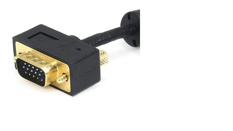 Monoprice 1.5ft Ultra Slim SVGA Super VGA 30/32AWG M/M Monitor Cable w/ ferrites (Gold Plated Connector) 1.5 Feet