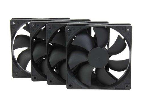 Rosewill 120mm Case Fan 4-Pack, Long Life Sleeve Bearing Computer Case Fan ROCF-13001, Ultra Quiet Computer Cooling Fan 4 Pack 120 mm Standard Case Fan Pack of 4