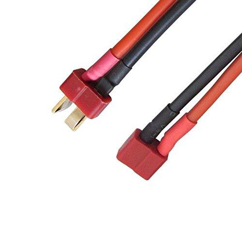 ShareGoo Big Tamiya Style Connector to Deans T Style Plug Cable Adapter for RC ESC Speed Controller ESC Lipo/NiMH Battery Charging with Battery Strap