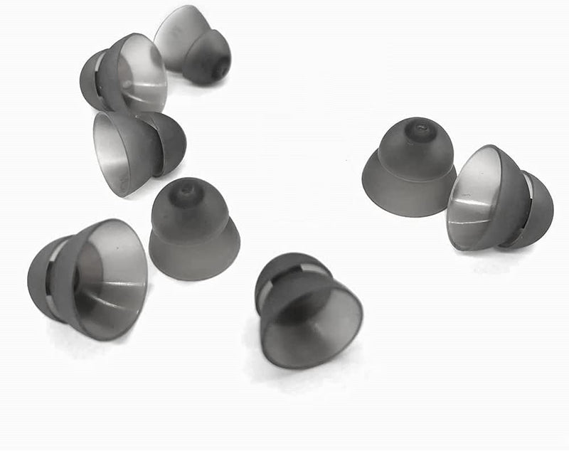 Hearing Aid Ear Domes Cleaning Tools Hearing Aid Close Domes for Resound Sure Fit Style RIC RITE and Open Fit BTE Hearing Amplifier with Brush Cleaner（M Size 8PCS) M