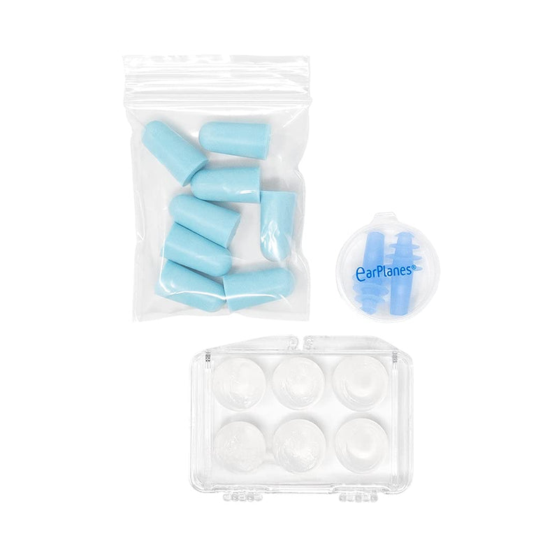 3 in 1 Travel Ear Care Kit with EarPlanes, Soft Foam, and Soft Silicone Earplugs