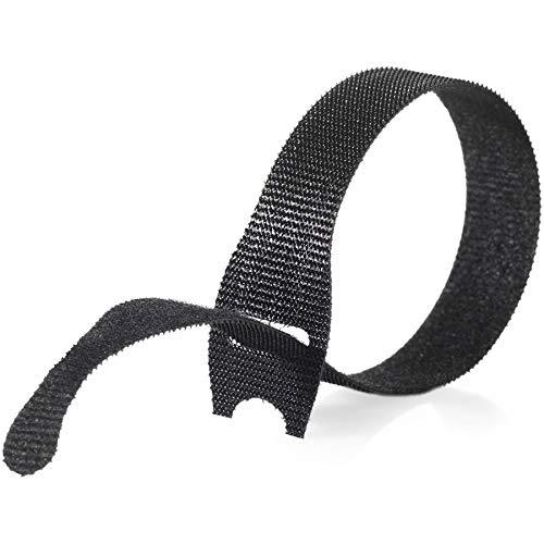 VELCRO Brand ONE WRAP Thin Ties | Strong & Reusable | Perfect for Fastening Wires & Organizing Cords | Black & Gray, 8 x 1/2-Inch | 25 Black + 25 Gray Ties Black/Gray 8 x 1/2In - 50 Ties