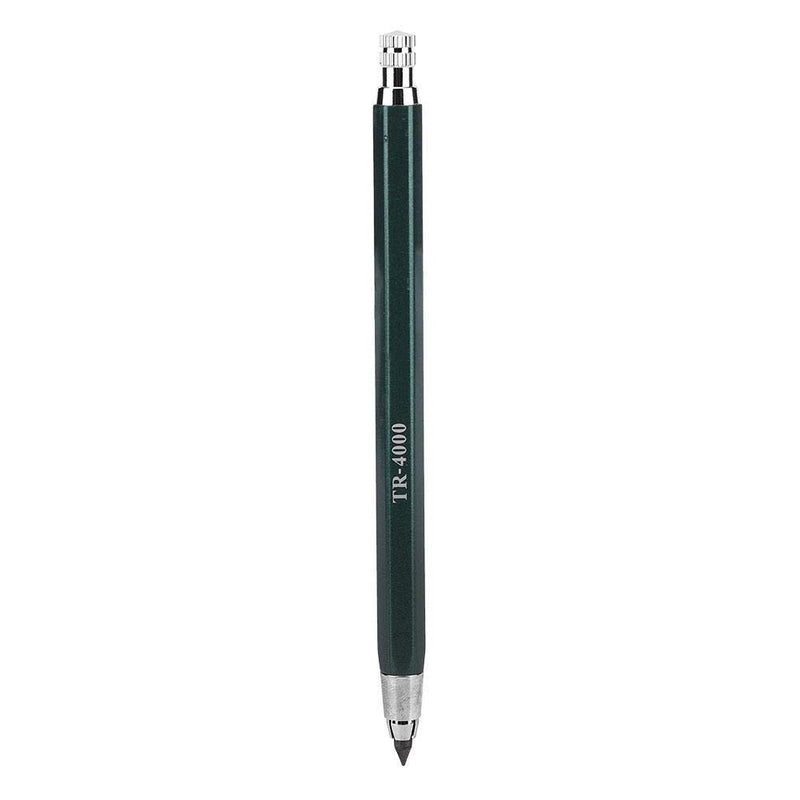 Mechanical Pencil with 3 CasesRefills, 4.0mm Black Refills for Draft Drawing, Carpenter Writing, Crafting, Art Sketching