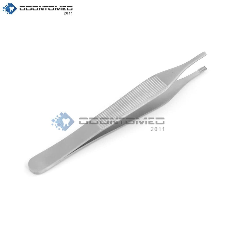 OdontoMed2011 ADSON Brown Tissue Forceps, 7X7 Teeth, 12CM / 4.75" Stainless Steel