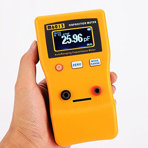 Capacitance Meter, 0.01pf to 470mf Capacitor Tester Auto-Ranging Capacitance Meter Handheld Capacitance Tester Capacitance Meter Capacitor Meter Capacitance Meters with 2 Test Clips