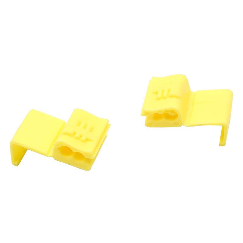 uxcell 20pcs DC 12V Yellow Car Wire Quick Connector Terminal for 4-6mm2 Cable