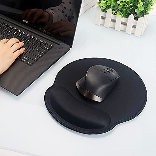 SKYXINGMAI Ergonomic Mouse Pad with Gel Wrist Rest Support, Non-Slip Rubber Base Wrist Rest Pad for Computer, Laptop, Home Office Gaming, Working, Easy Typing & Pain Relief