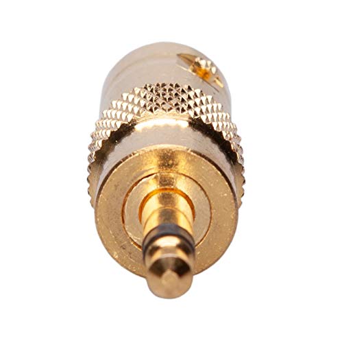 3.5mm Mono to BNC Adapter, BNC Female Jack to 3.5mm TS Male Plug, Gold Pated Bidirection Connector, SDI Coaxial Cables Adaptor for CCTV Surveillance Camera DVI DAB CB Radio Antenna