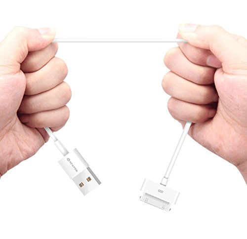 iPhone 4s Cable, Spater 30-Pin USB Sync and Charging Data Cable for iPhone 4/4S/3G/3GS, iPad 1/2/3, and iPod (5'/1.5 Meter) - Pack of 2 5-FEET