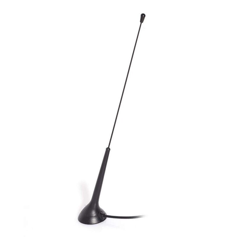 Bingfu Universal Car Antenna Magnetic Base Car Radio Antenna Car Stereo Antenna DIN Plug Aerial for Vehicle Truck SUV Truck RV Marine Boat Car Stereo Audio Radio Head Unit CD Media Receiver Player Tilted Antenna