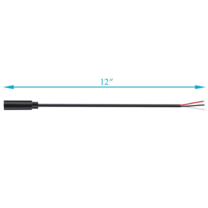 Fancasee (2 Pack) Replacement 3.5mm Female Jack to Bare Wire Open End TRS 3 Pole Stereo 1/8" 3.5mm Jack Plug Connector Audio Cable for Headphone Headset Earphone Cable Repair