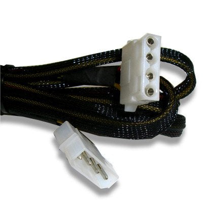 OKGEAR Coolerguys 4-Pin Male to Female Molex Internal Power Extension Cable, Sleeved Fan Extension Cable, 72 inches 72"