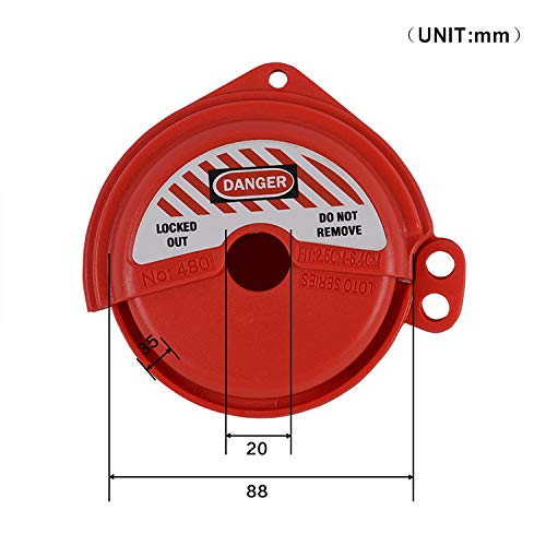 Rotating Gate Valve Lockout (for 1''-3'' Valve Handle Diameters) For 1''-3'' Valve Handle Diameters