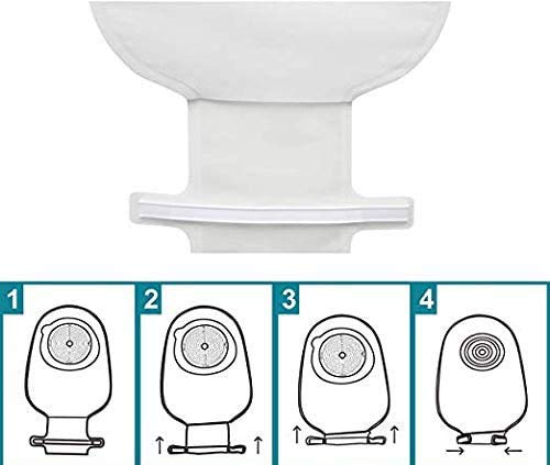 Ostomy Bags Colostomy Ileostomy Stoma Care, Cut-to-Fit(Max Cut 65mm),One-Piece Drainable Pouches,Pack of 20 PCS Ostomy-B002