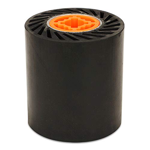 BHA Rubber Expanding Drum for Abrasive Sanding Bands, 3.5" x 4" with 3/4" Quad Keyway