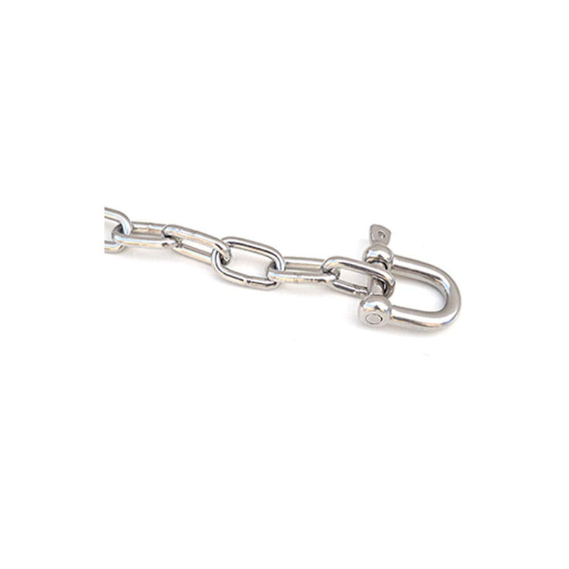 10 PCS M4 Stainless Steel D Shackle 5/32" (4mm) Forged D Shackle with Screw Pin, Silver Color