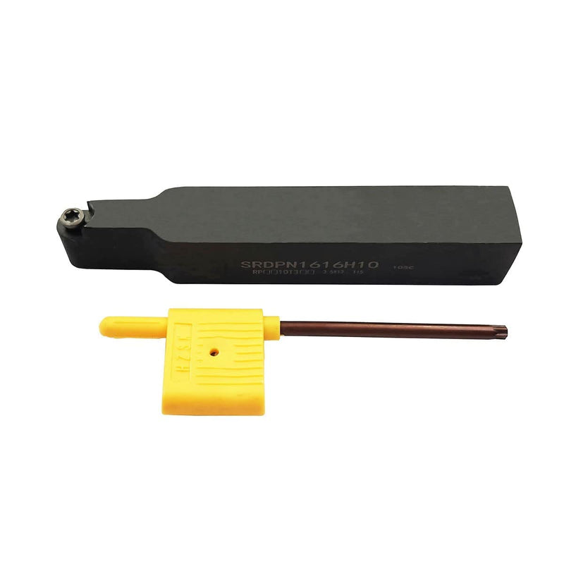 ASZLBYM 11pcs RPMT10T3 MOE R5 Indexable Carbide Milling Inserts Blade Milling Cutter with 5/8"/16mm SRDPN1616H10 Indexable Carbide Milling Tool Holder Metal Lathe Cutting Tools