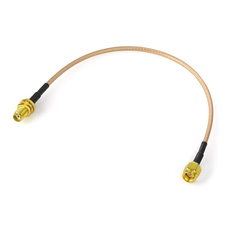 Bingfu SMA Female Bulkhead Mount to SMA Male RG316 Antenna Extension Cable 12 inch 30cm 2-Pack Compatible with 4G LTE Router Cellular SDR USB Dongle Receiver 12 inch / 30cm