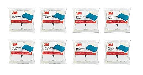 3M Whiteboard Eraser for Whiteboards, 8-Pack