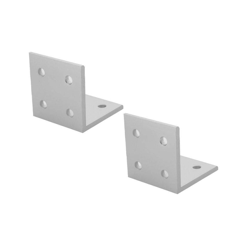 Akozon 2pcs 2040 Corner Bracket L Shape Connector Corner Angle Bracket Connection Joint Aluminum Profile