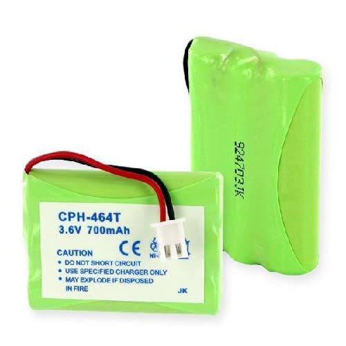 EM-CPH-464T - Ni-MH, 3.6 Volt, 700 mAh, Ultra Hi-Capacity Battery - Replacement Battery for Cetis BATT-9600, Telematrix BATT-9600 Teledex 9600 Cordless Phone Batteries