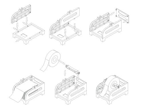 ROLLO Label Holder for Rolls and Fan-Fold Labels