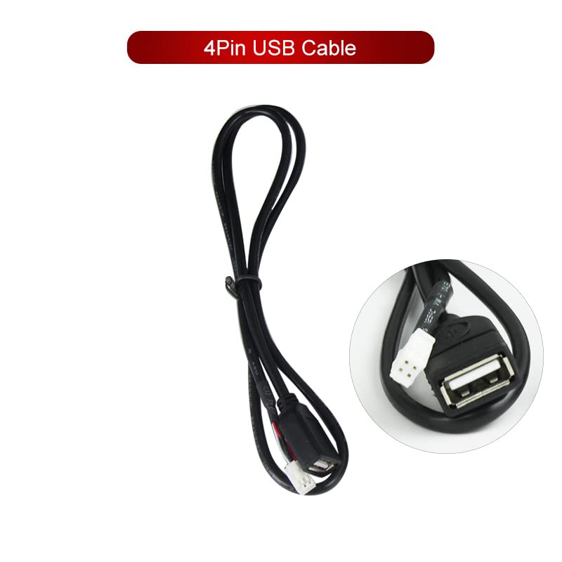 Bestycar Android Car Radio Stereo 4PIN USB 6PIN USB (2 USBs Total) Harness Adapter Connector Plug Set for Aftermarket Android Radio GPS Head Unit with 16pin Power Socket BC-047-2USB