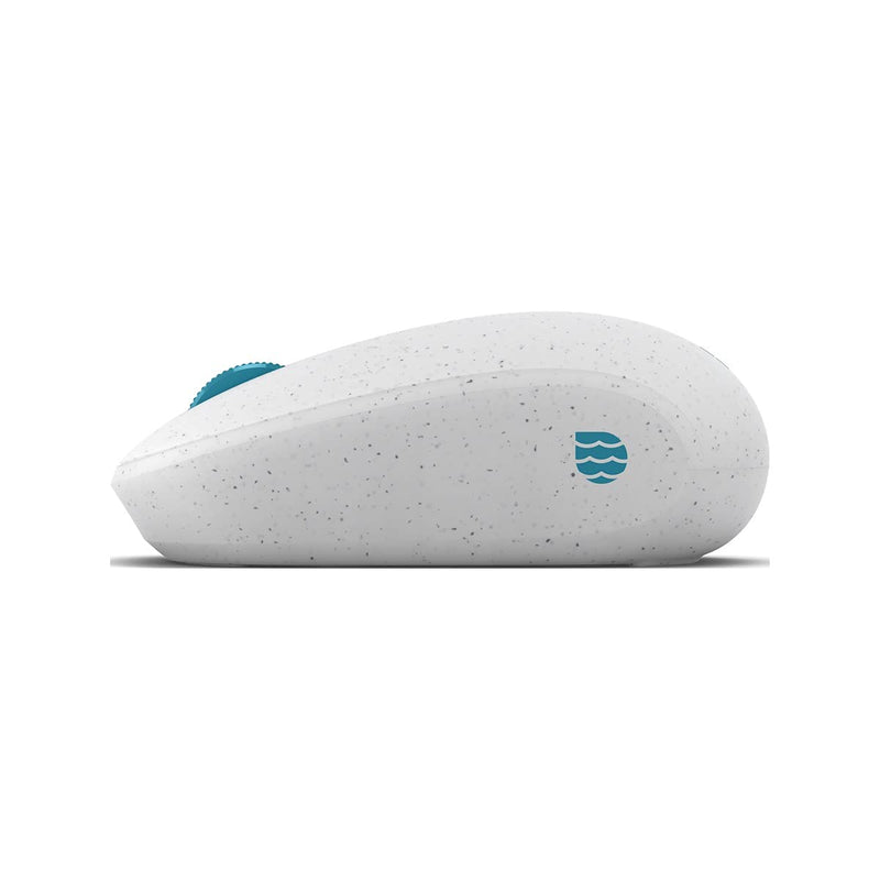 Microsoft Ocean Plastic Mouse. Made from 20% Recycled Ocean Waste, Comfortable Design, Right/Left Hand Use, Wireless Bluetooth Mouse for PC/Laptop/Desktop, Works with for Mac/Windows Computers Seashell