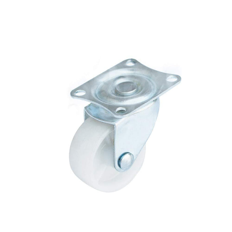 HOWDIA 1" Caster Wheels Single Wheel Swivel Casters with Rubber Base Ball Bearing Trolley Wheels (Pack of 12)