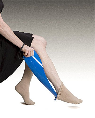 Rehabilitation Advantage Sock-EEZ Compression Sock and Stocking Remover,Blue,1 Count (Pack of 1)